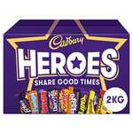Cadbury Heroes Chocolate Bulk Sharing Box 2kg Christmas, Milk Chocolates Individually Wrapped