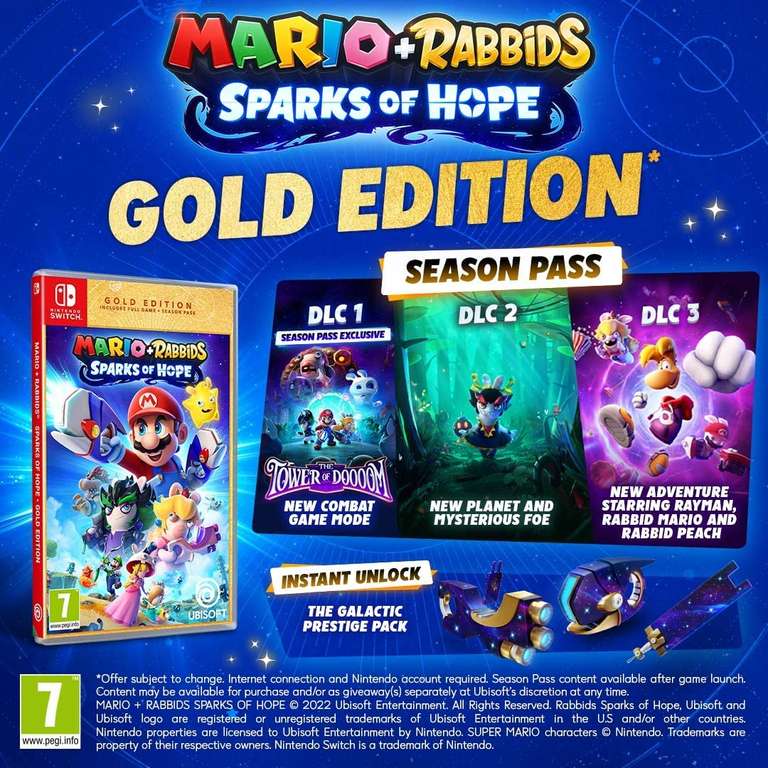 Mario + Rabbids: Sparks of Hope (Gold Edition) - Nintendo Switch £37.50 delivered @ Coolshop