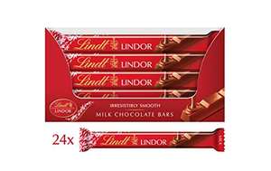 72 x 36g lindt bars [2,736g] - £38.40 / £36.48 Subscribe & Save or £27.84 w/ 10% off voucher (3 for 2) @ Amazon