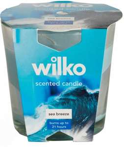Wilko Candle Sea Breeze & Cotton 85g now 50p with Free Collection (Limited Stores) @ Wilko