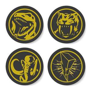 Official Power Rangers Power Coin Coaster Set - £11.48 delivered with code @ Zavvi