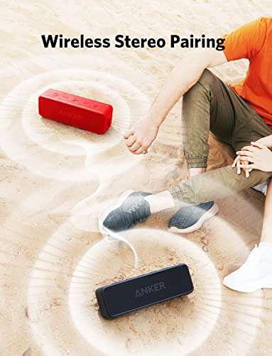 Anker Soundcore 2 Portable Bluetooth Speaker / 12W Stereo Sound / IPX7 Rated / 24-Hour Playtime - £28.79 @ AnkerDirect / Amazon
