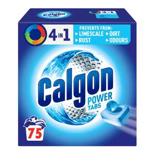 Calgon 4-in-1 Washing Machine Cleaner and Water Softener Tablets, 75 Tablets, Size: XL Pack (£9.11 with max S&S & Voucher)