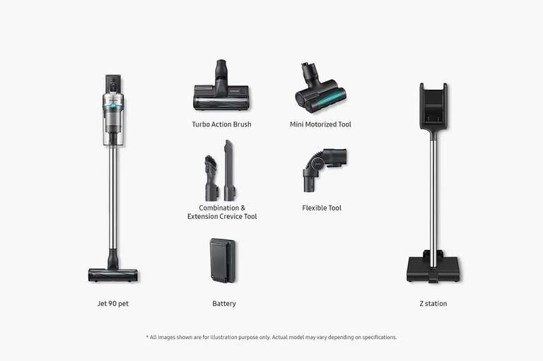 Samsung VS20R9042T2 Jet 90 Pet Cordless Vacuum Cleaner - £149 With Cashback