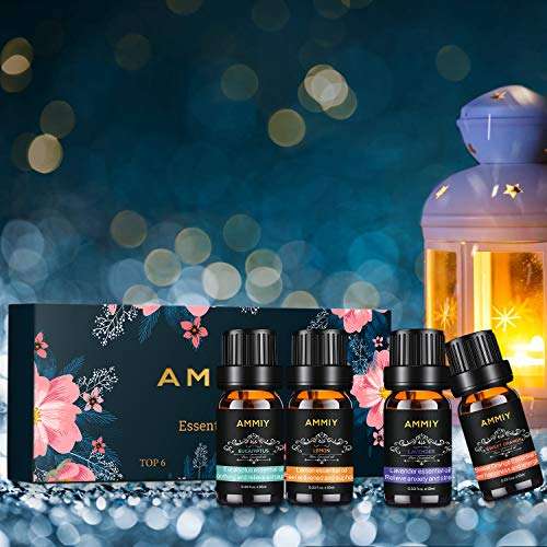 AMMIY Natural Essential Oils Gift Set 6 x10ml - £5.94 Sold by Osmanthus fragrans Co., Ltd and Fulfilled by Amazon