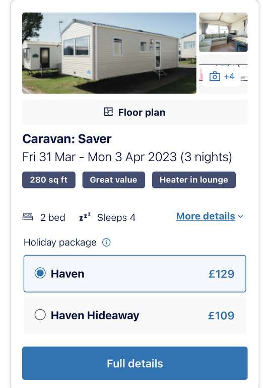 Haven School Easter Holidays 3 night break for 4 Rivière Sands £109 Hideaway £129 with passes @ Haven