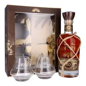 Plantation XO 20th Anniversary Double Aged Rum - Two Glass Gift Pack
