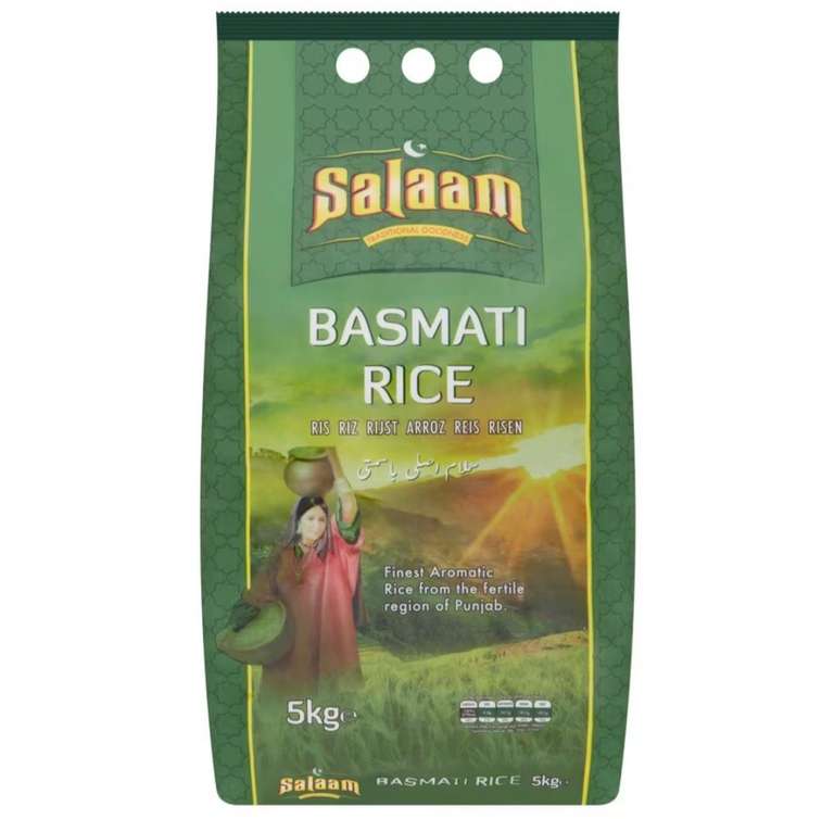 Salaam Basmati Rice 5Kg (clubcard price)