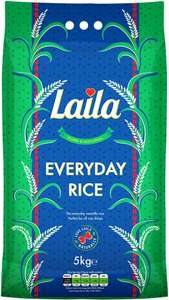 Laila rice /everyday 5kg instore Sheldon Birmingham