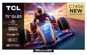 TCL 75C745K 75" Smart 4K Ultra HD HDR QLED TV w/ code