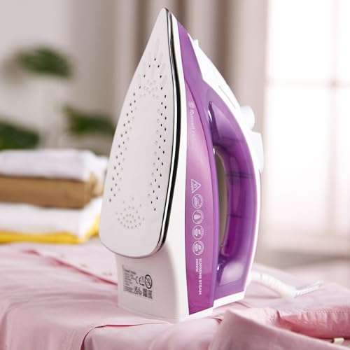 Russell Hobbs Supreme Steam Iron, Powerful vertical steam, Non-stick stainless steel, Easy fill 300ml Water Tank, 2400W, 23060 (blue £19.99)