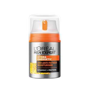 L'Oreal Men Expert Hydra Energetic Anti-Fatigue Moisturiser, 50ml, £5 (£4.75 or cheaper with Subscribe & Save) @ Amazon