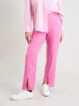 Pink Split Hem Straight Leg Trouser now just £10 with Free Click and collects From Tu Clothing