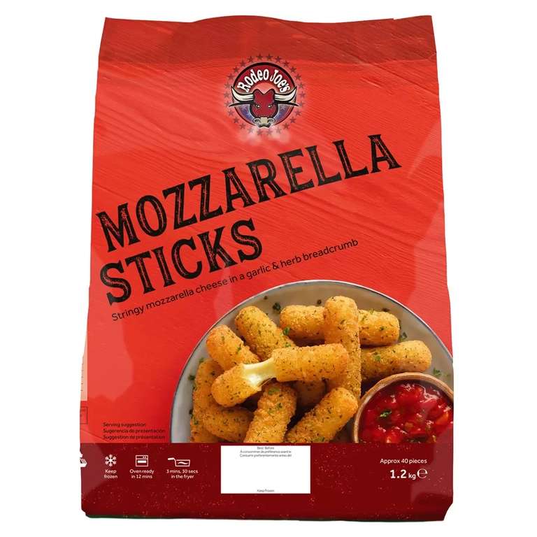 Rodeo Joe's Mozzarella Sticks, 1.2kg for £5.99 Members Only Instore @ Costco