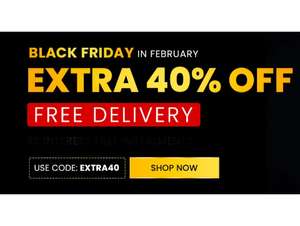 Get Extra 40% Off on 1000's of Products with Code plus Free Delivery