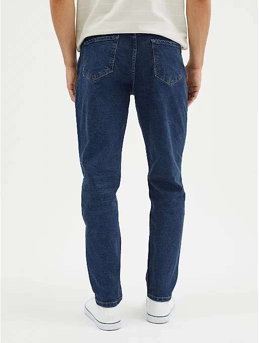 Dark Blue 90s Slim Fit Jeans With Stretch - Free C&C