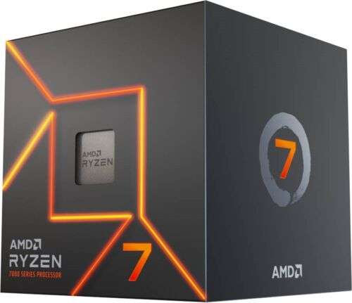 AMD Ryzen 7 7700 AM5 Desktop Processor with AMD Radeon Graphics (with cpu cooler) - £270.74 with code @ CCL Computers / ebay