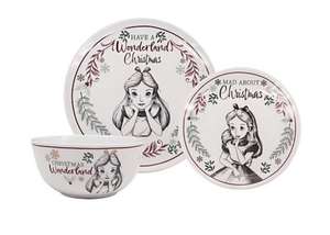 Disney Christmas Alice In Wonderland Dinner Set 12 Piece + free C&C