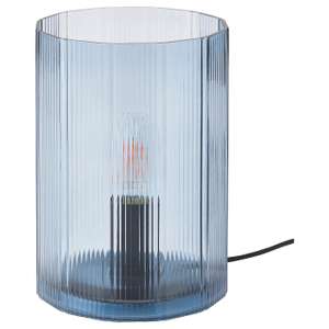 MIKROKLIN Table Lamp, Glass Blue, 22 cm £6 With Free Click & Collect @ Ikea