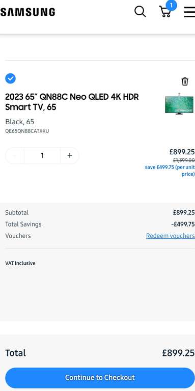 2023 65” QN88C/QN85C Neo QLED 4K HDR Smart TV - perksatwork.com discount