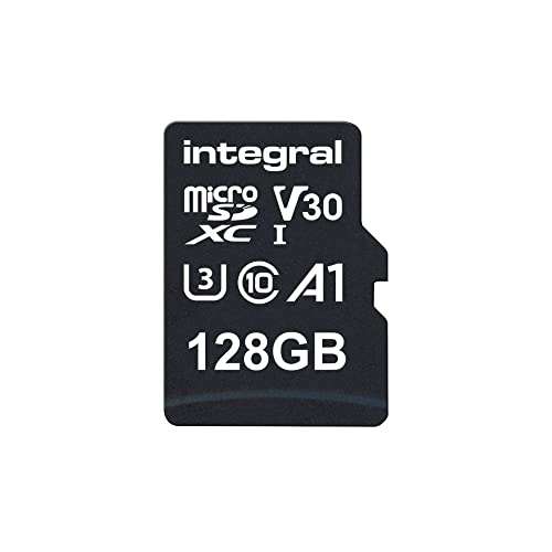 Integral 128GB Micro SD Card 4K Video Premium High Speed Memory Card SDXC Up to 100MB/s Read Speed and 50MB/s Write speed £7.98 @ Amazon