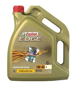 Castrol EDGE 5W-40 M Engine Oil 5 Litre for BMW, FIAT, PORSCHE and VW £37.79 at Amazon
