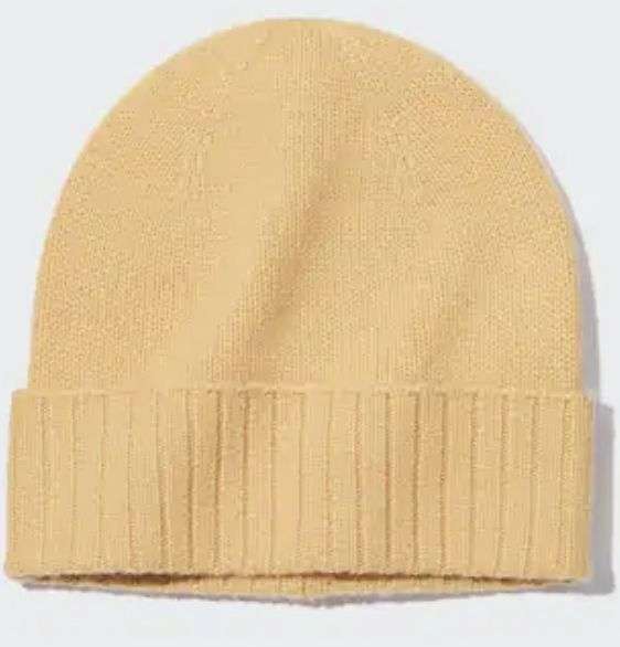 100% Cashmere Beanie Hat at Uniqlo for £14.90 | hotukdeals