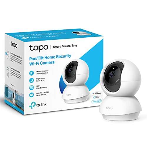 TP-Link Tapo 2K Pan Tilt Security Camera,Tapo C210, £24.99 @ Amazon