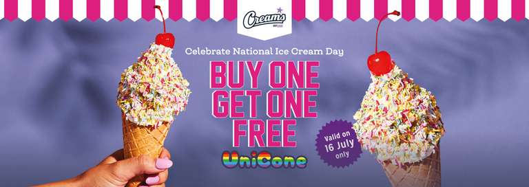 Buy One Unicone Ice Cream Get One Free At Selected Stores