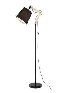 Caleb Floor Lamp in Black or White - £25 with free click and collect from Homebase