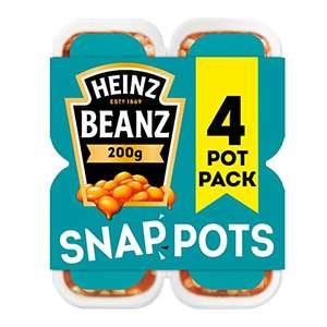 Heinz Baked Beanz Snap Pots, 200 g (Pack of 4) - £2.35 with 15% S&S