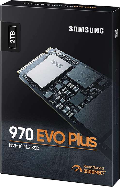 2TB - Samsung 970 EVO Plus PCIe Gen 3 x4 NVMe SSD - 3500MB/s, 3D TLC, 2GB Dram Cache, 1200 TBW - £132.96 @ Amazon Germany