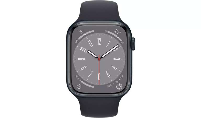 Apple Watch Series 8 GPS 45mm Aluminium Case with Sport Band £399 (41mm is £369) + Free Click & Collect @ Argos