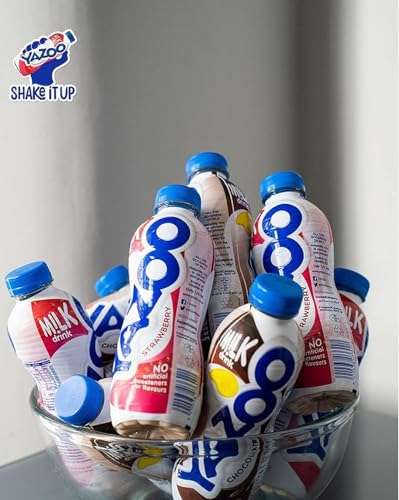 YAZOO Strawberry Milkshake Milk Drink, 400 ml (Pack of 10)
