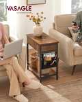 Vasagle Slim Side Table with Charging Station W/Voucher - Sold by Songmics Home UK