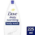 Dove Deeply Nourishing Body Wash 225ml: £1.25 (£1.19/£1.06 On Subscribe & Save) @ Amazon