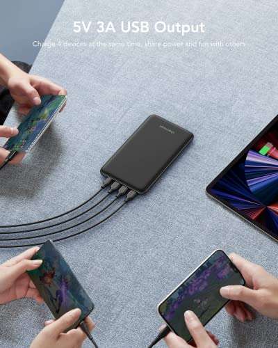 Charmast 26800mAh Power Bank USB C Battery Pack Portable Charger USB C Slim Type C Battery Bank with 3 Input & 4