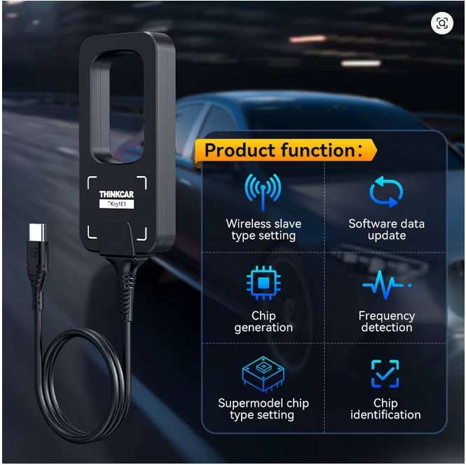 THINKCAR TKEY 101 Universal Car Key Programmer with 6 Remote Keys