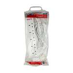 Status 6-Way 2m 240V Surge Protected Extension Lead (White) - £6 @ Amazon