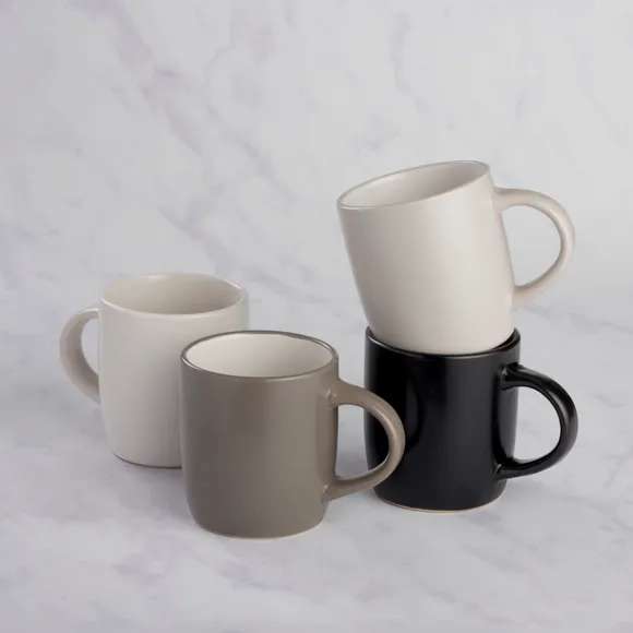 Pack of 4 Mugs (Different colour-ways) - £4 + Free Click & Collect - @ Dunelm