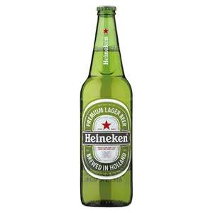 Heineken Lager, 650ml Bottle - £1.25 and 4 for the price of 3 @ Morrisons