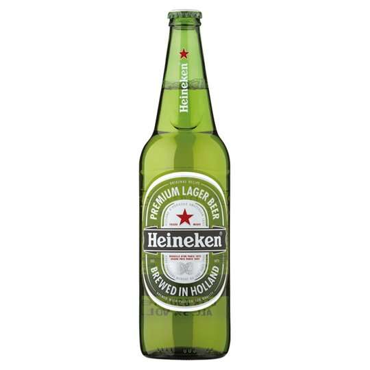 Heineken Lager, 650ml Bottle - £1.25 and 4 for the price of 3 @ Morrisons