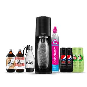 Sodastream Terra Bundle (2x Pepsi Max, 2x 7UP, 2x Soda, Gas bottle and 2 x plastic bottles) 10% off with WELCOME10 code @ SodaStream