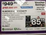 TCL 85C735K 85" 4K Ultra HD QLED Google TV with Game Master Pro 144hz - £1139.98 @ Costco Coventry