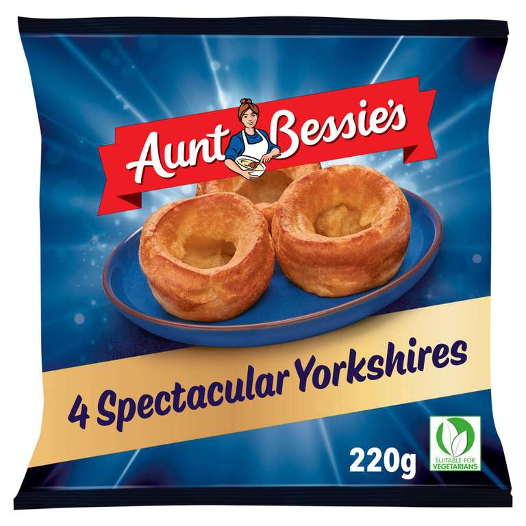 Aunt Bessie's Spectacular Yorkshire Puddings x4 220g - £1.50 @ Sainsburys