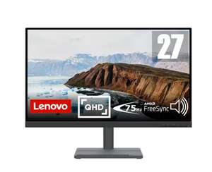 Lenovo L27q-35 27" QHD VA 350nits FreeSync 75Hz 4ms HDMI DP Speakers Monitor w.code sold by Laptop Outlet Ltd