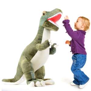 Prextex 24 Inch Giant Plush Stuffed Animal Plushie Dinosaur T-Rex Jumbo -Cuddly Squishmallow Soft Toy, W/voucher,QualityProductsPro|FBA