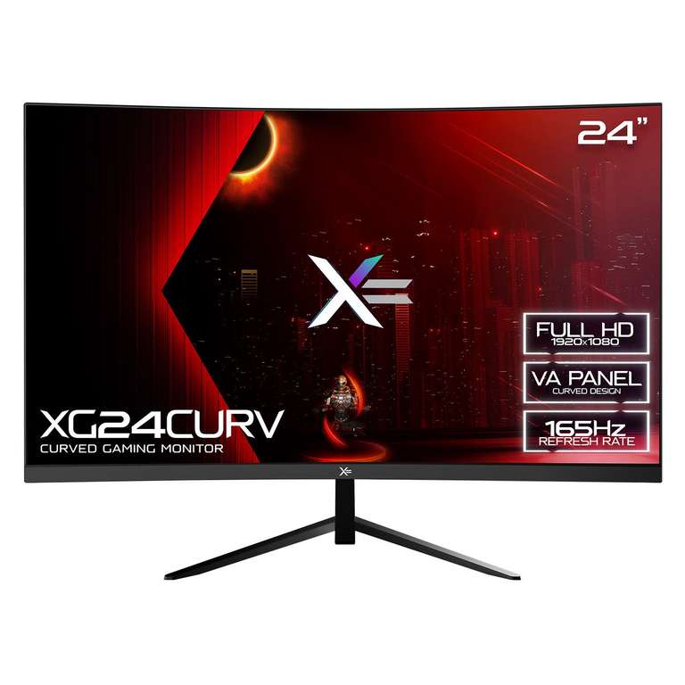 X= XG24CURV165 23.8" Curved VA LED 165Hz HDMI DisplayPort Monitor
