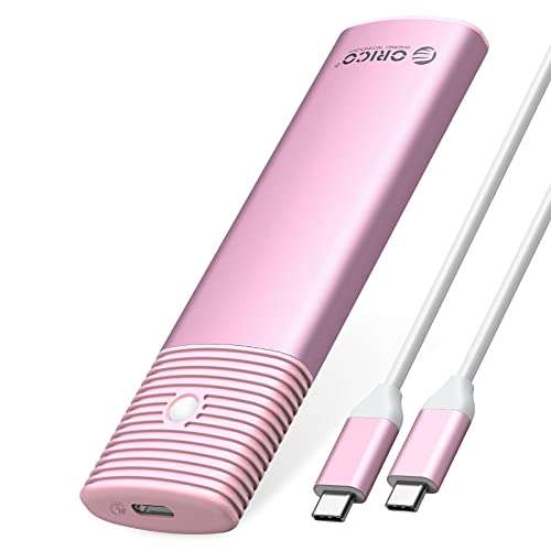 ORICO Aluminum PINK M.2 NVMe SSD Enclosure Pink £13.59 - Sold by ORICO Official Store / Fulfilled By Amazon