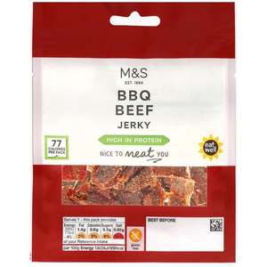 M&S BBQ Beef Jerky 25g 38p @ M&S the shires retail park Leamington spa